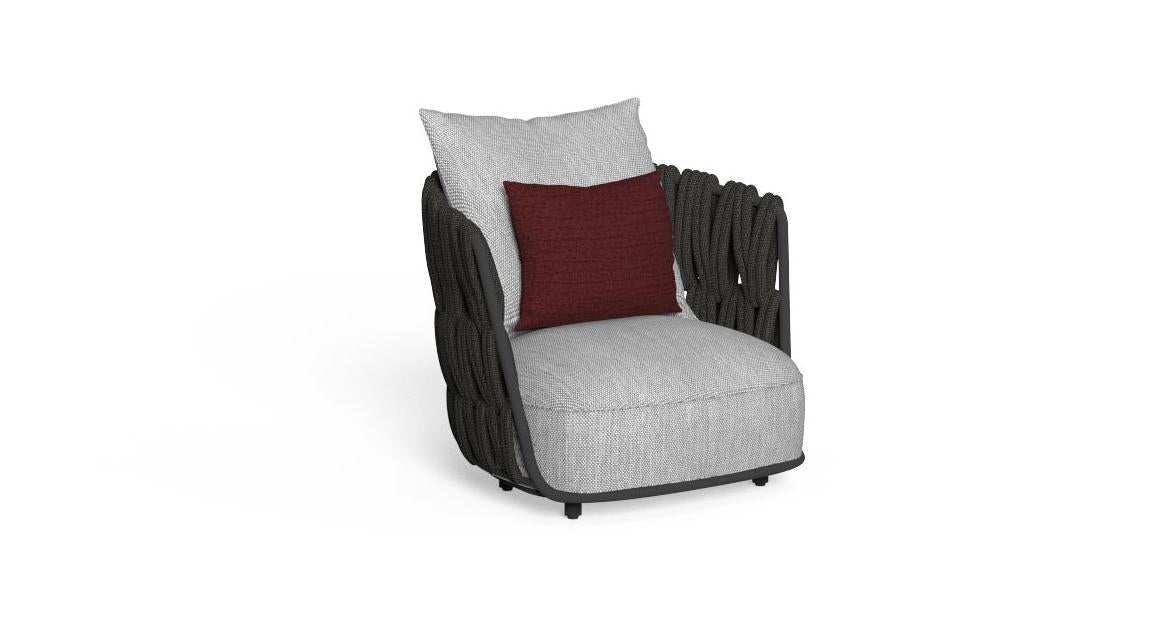 Swipe Poltrona Living Talenti Graphite-Mouse Gray Genco Outdoor