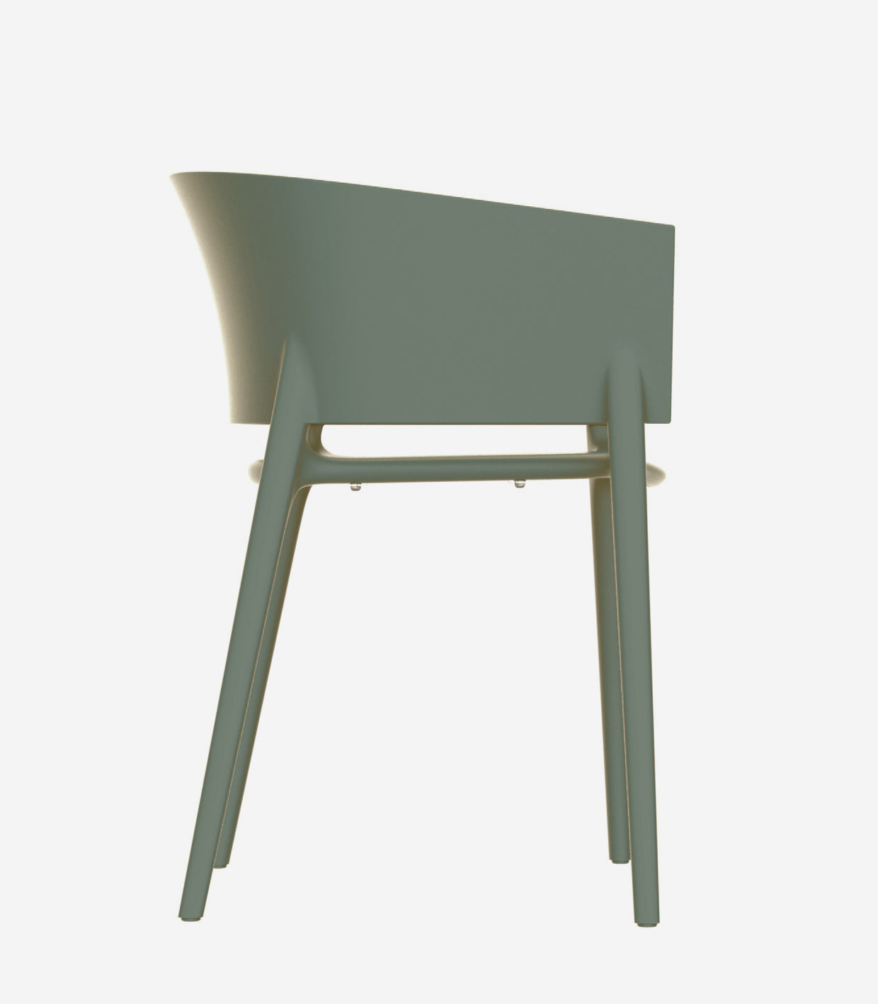 Sedia pranzo con braccioli in resina Africa Vondom Cetriolo Genco Outdoor