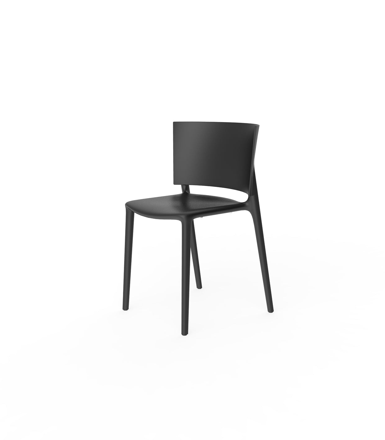 Sedia pranzo in resina Africa Vondom Nero Genco Outdoor