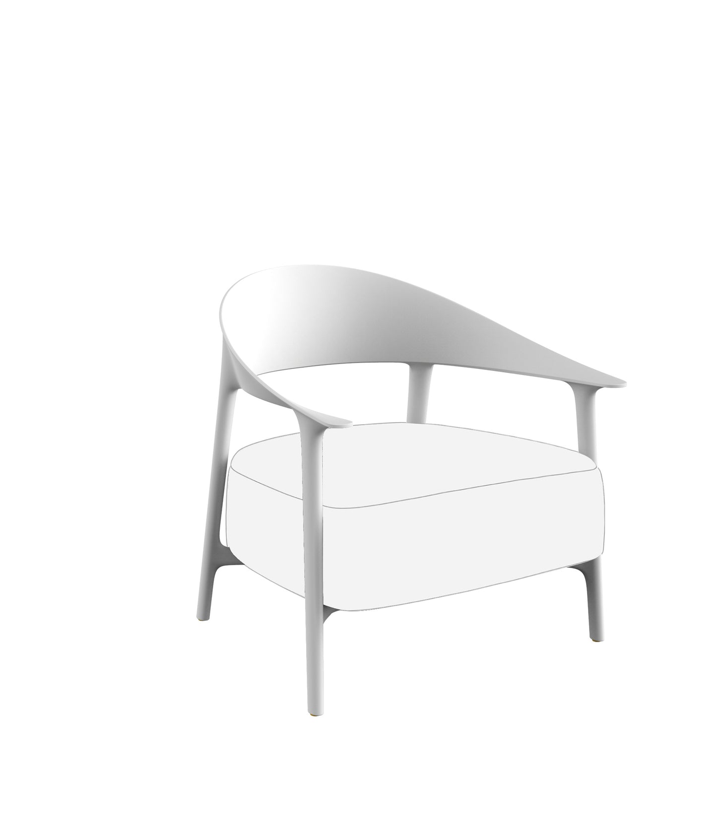 Sedia Relax Africa Lounge Vondom Bianco Genco Outdoor
