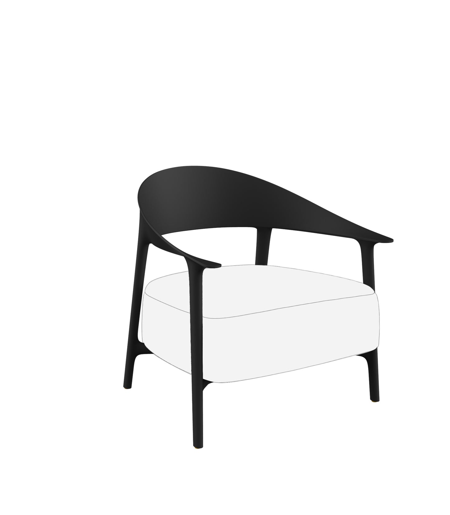 Sedia Relax Africa Lounge Vondom Nero Genco Outdoor