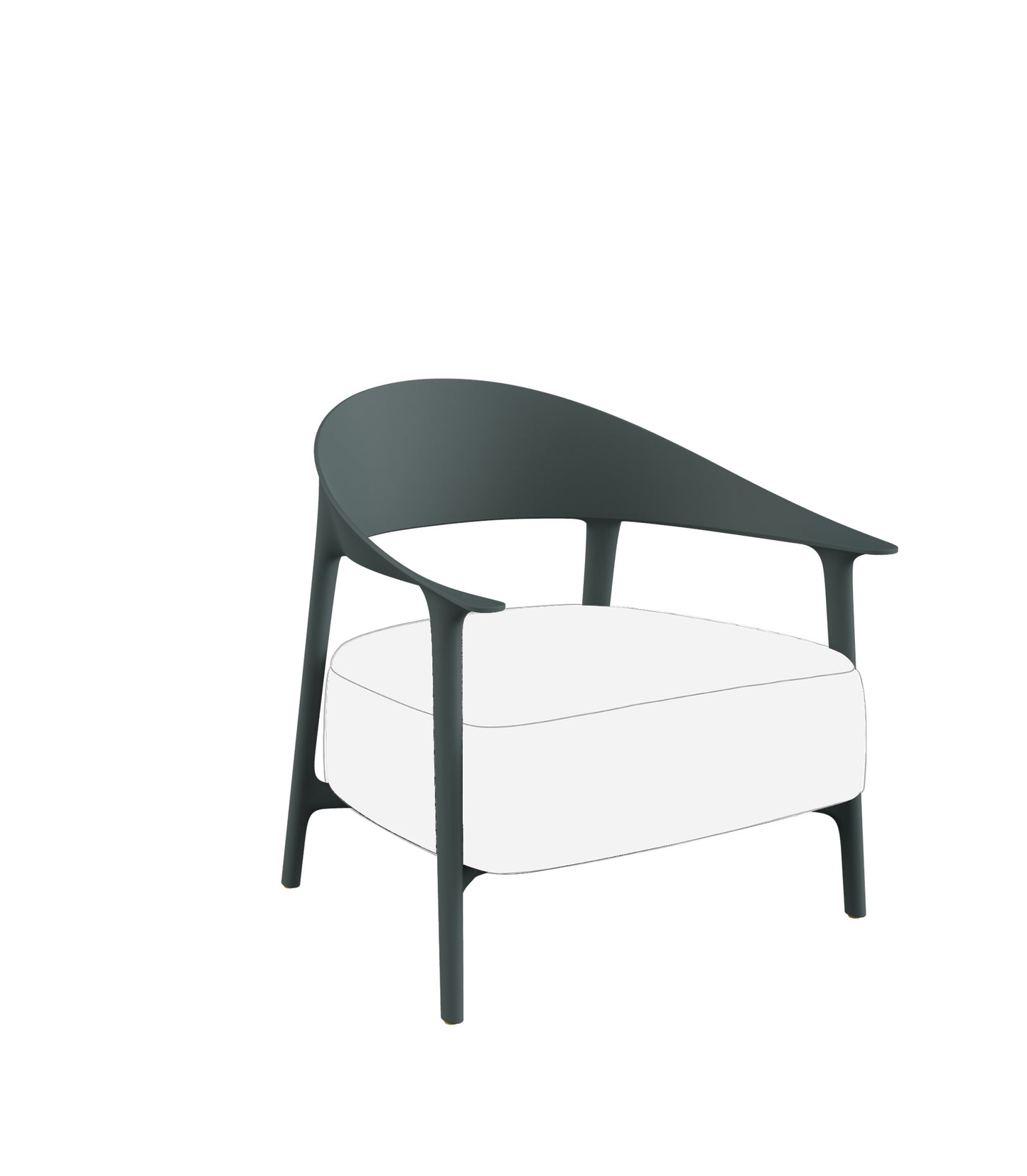 Sedia Relax Africa Lounge Vondom Blu Notte Genco Outdoor