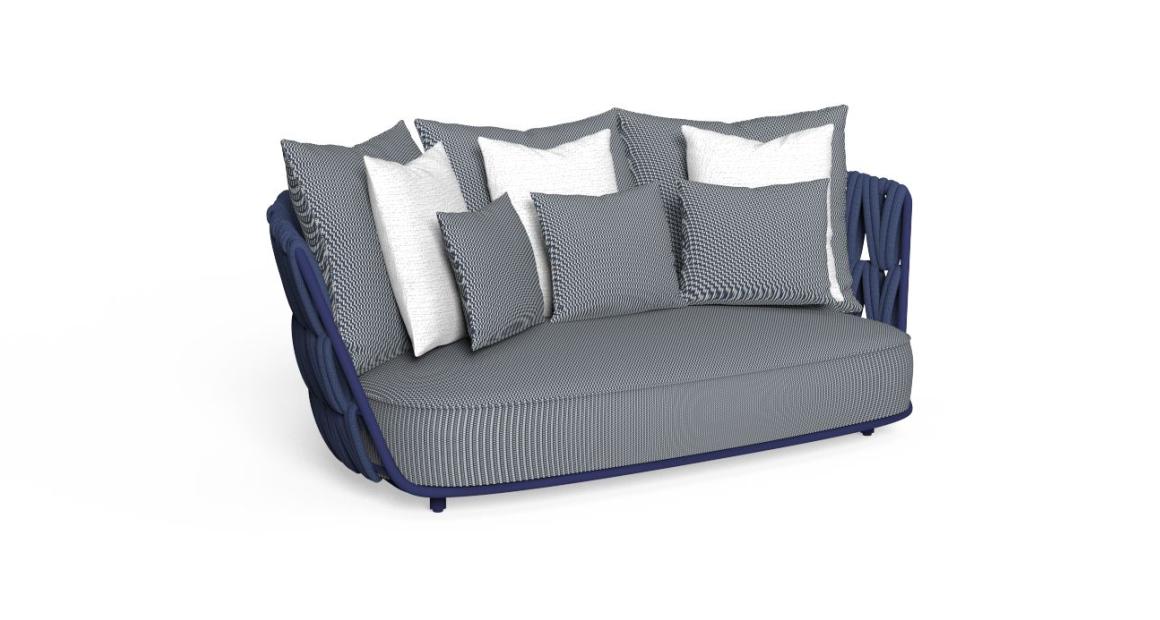 Swipe divano a due posti Talenti True Navy Blue Genco Outdoor