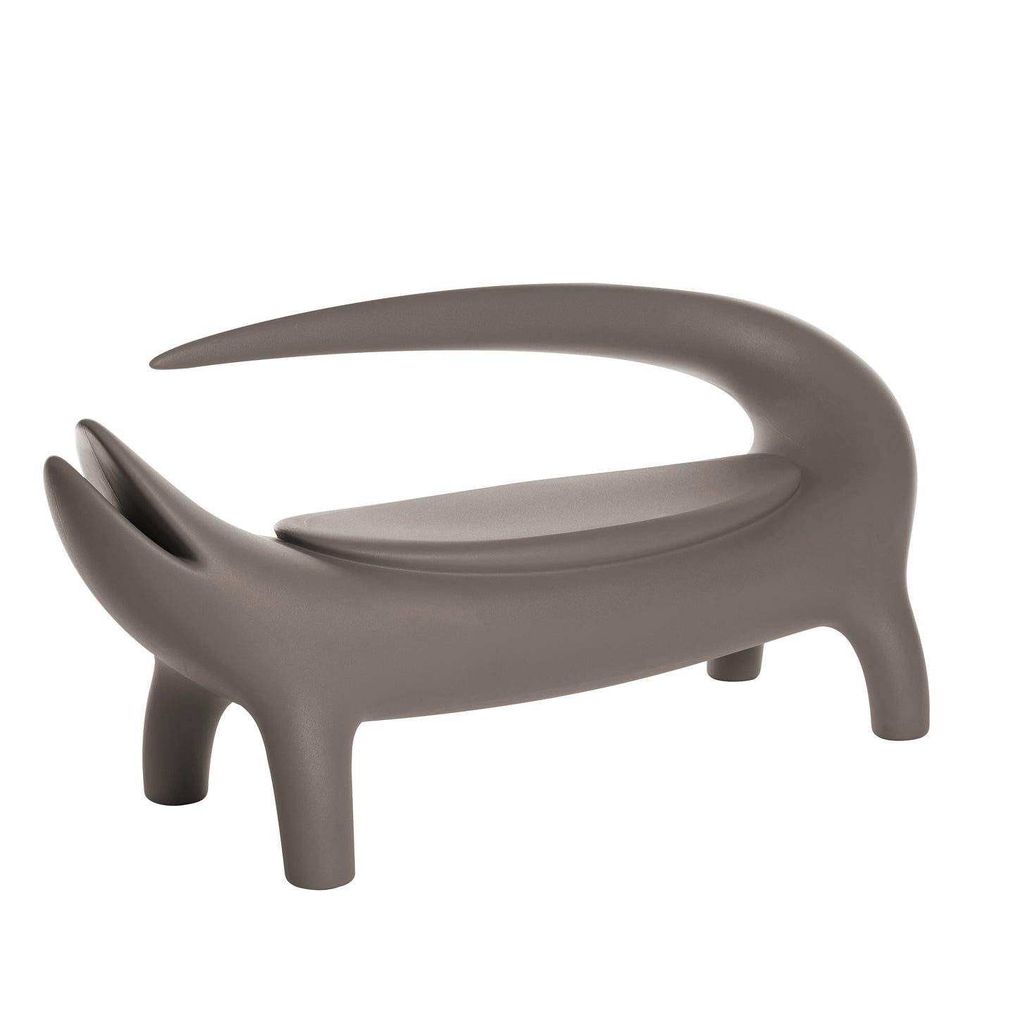 Big Kroko poltrona lounge due posti da esterno Slide argil grey grigio argilla