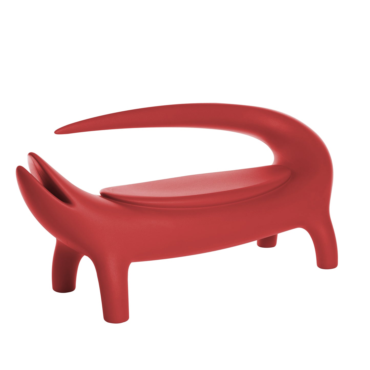 Big Kroko poltrona lounge due posti da esterno Slide flame red rosso