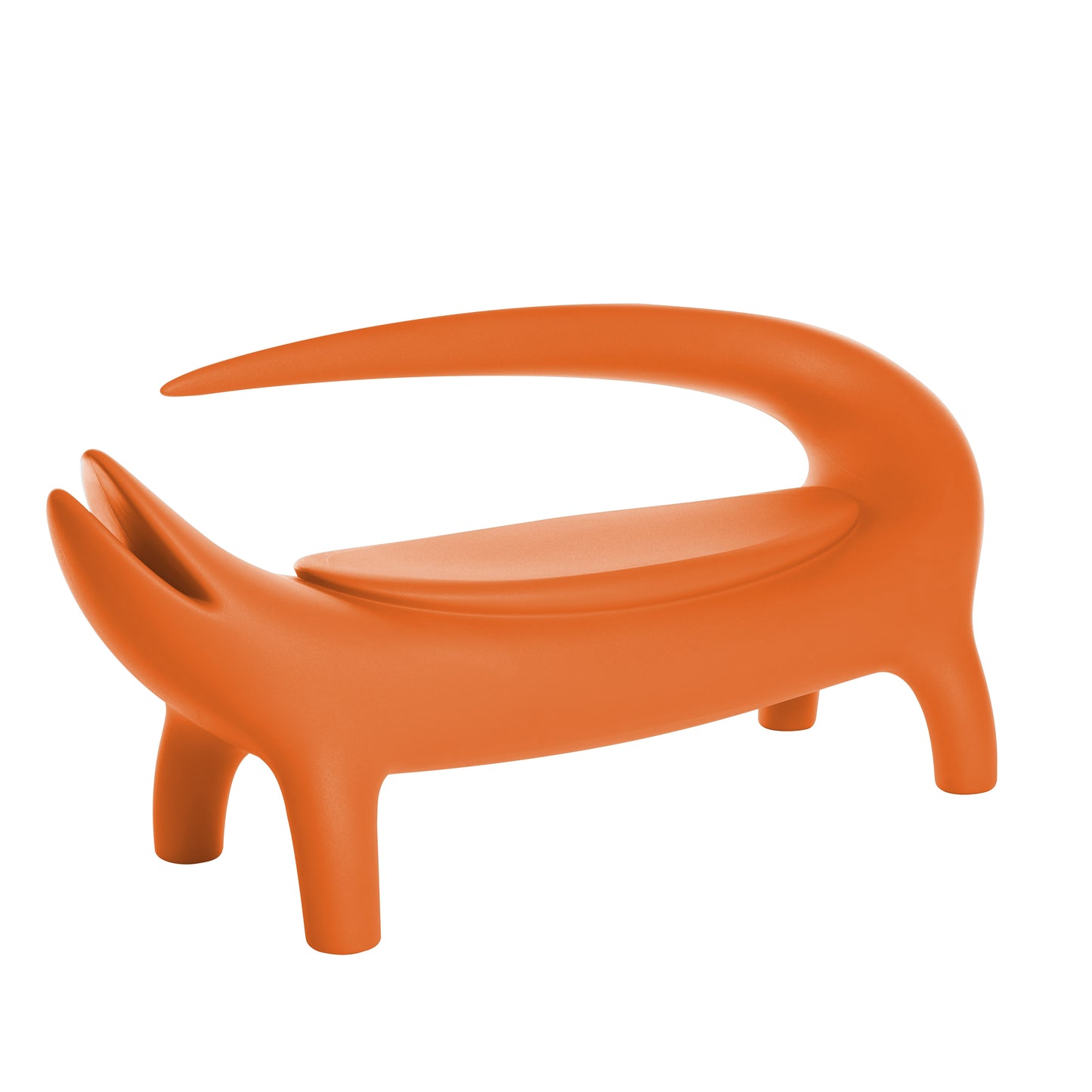 Big Kroko poltrona lounge due posti da esterno Slide pumpkin orange arancione