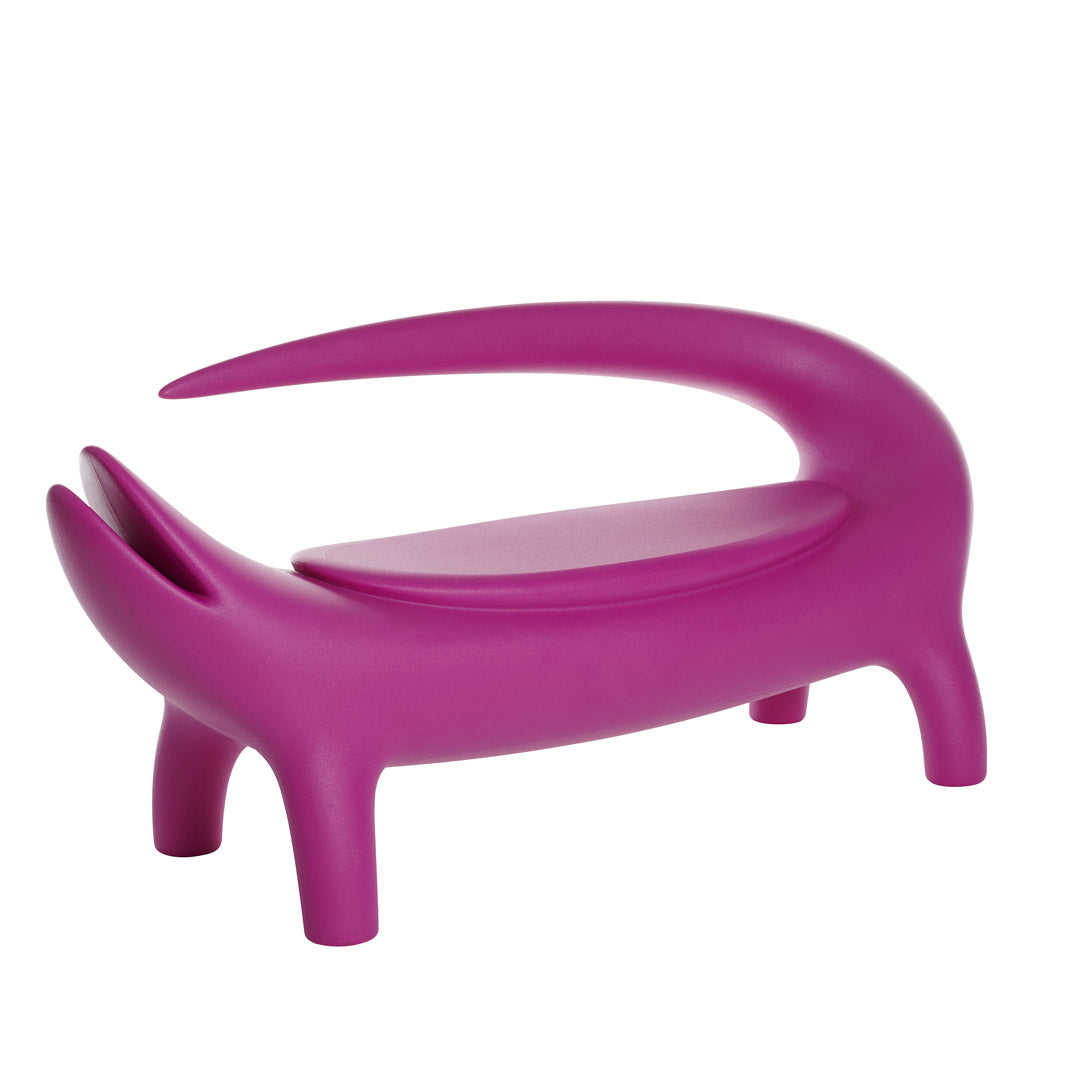Big Kroko poltrona lounge due posti da esterno Slide sweet fucsia