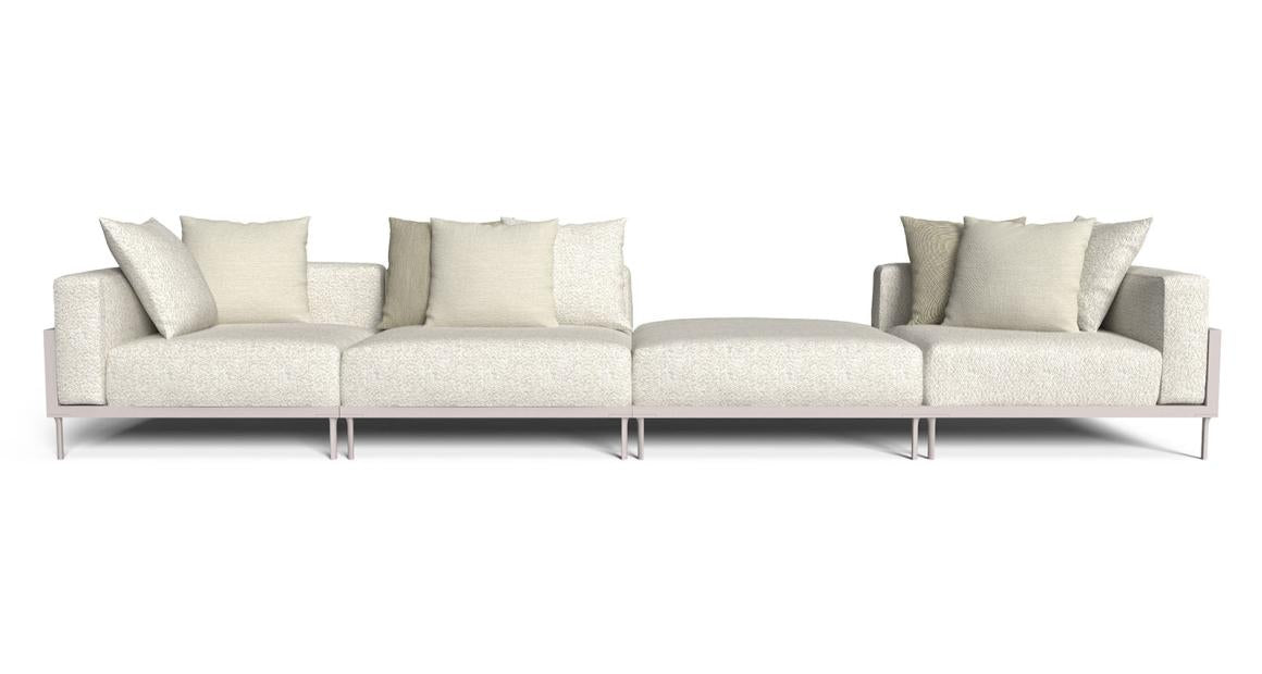 Cleo Soft Alu modular outdoor sofa by Talenti