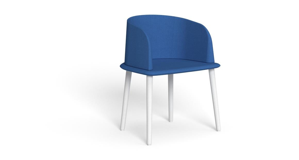 Cleo Soft Alu Poltrona Pranzo da esterno Talenti bianco white blu
