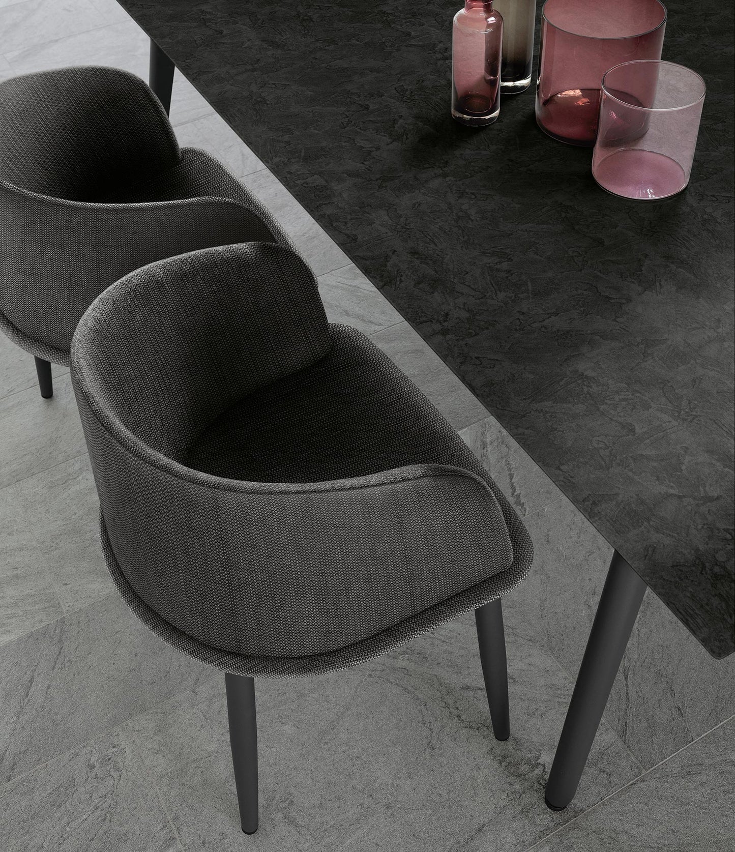 Cleo Soft Alu Pranzo da esterno Talenti grafite grigio scuro giardino design