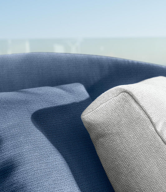 Cleo Soft Alu cuscini da esterno Talenti bianco blu