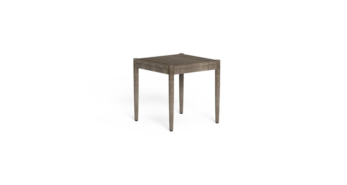 Dolcevita Side Table Talenti Teak Silver Genco Outdoor