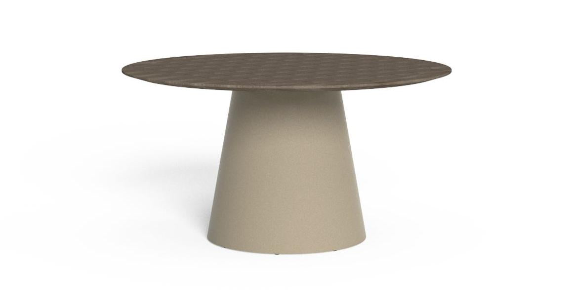 Dolcevita Tavolo Pranzo D140 Talenti Tortora - Teak Silver Genco Outdoor