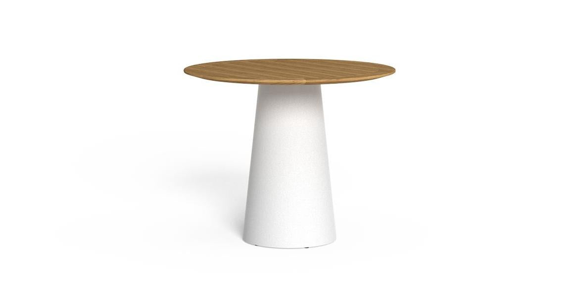 Dolcevita Tavolo Pranzo D90 Talenti Bianco - Natural Teak Genco Outdoor