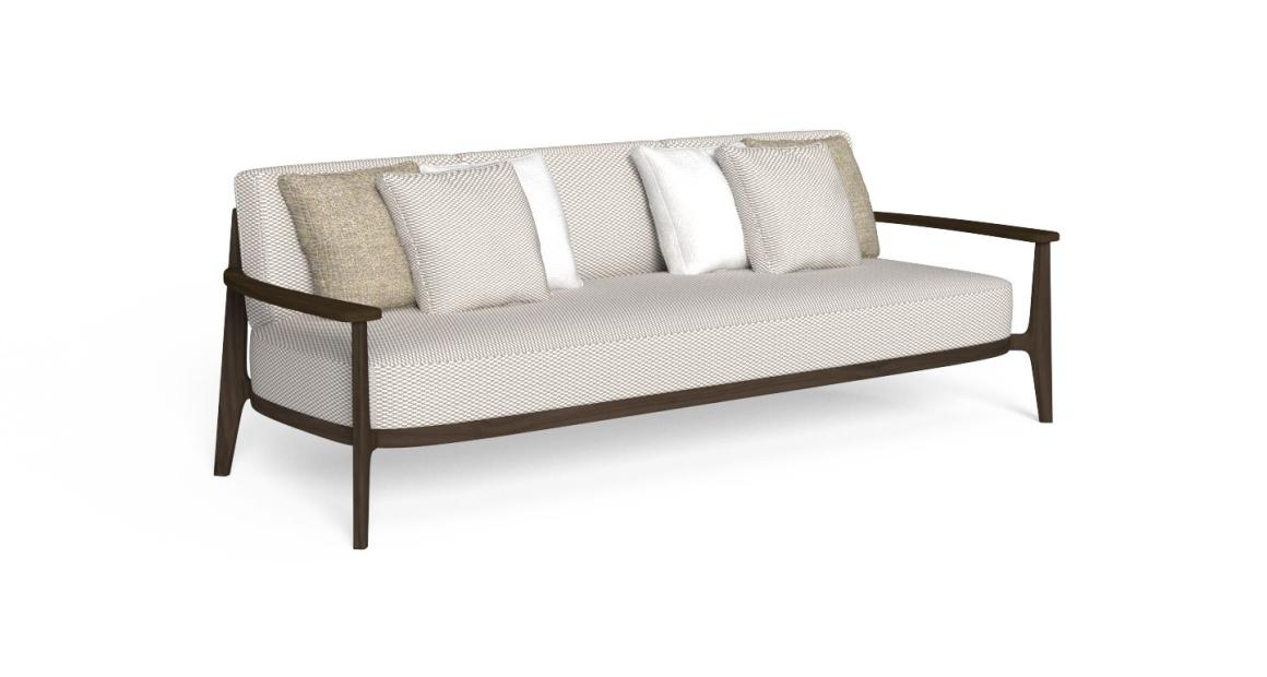 Ever Wood 3-seater outdoor sofa by Talenti