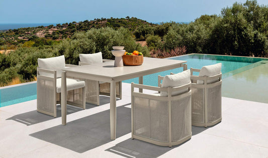 Edwin outdoor dining chair by Talenti