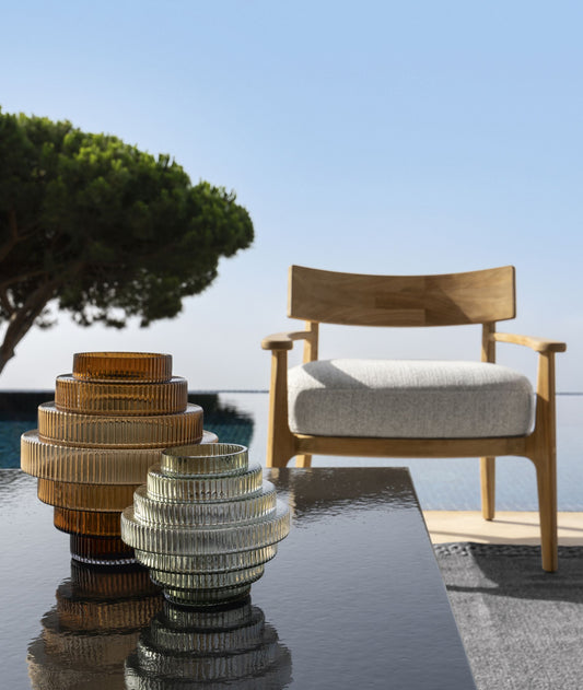 Ever Wood outdoor living armchair by Talenti