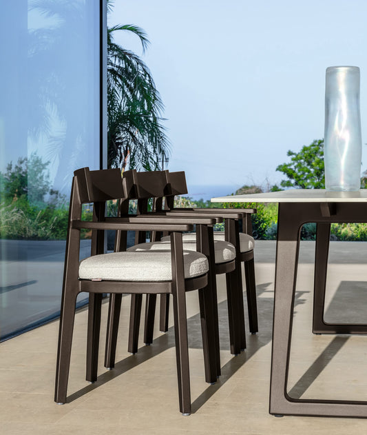 Ever Alu outdoor dining chair by Talenti