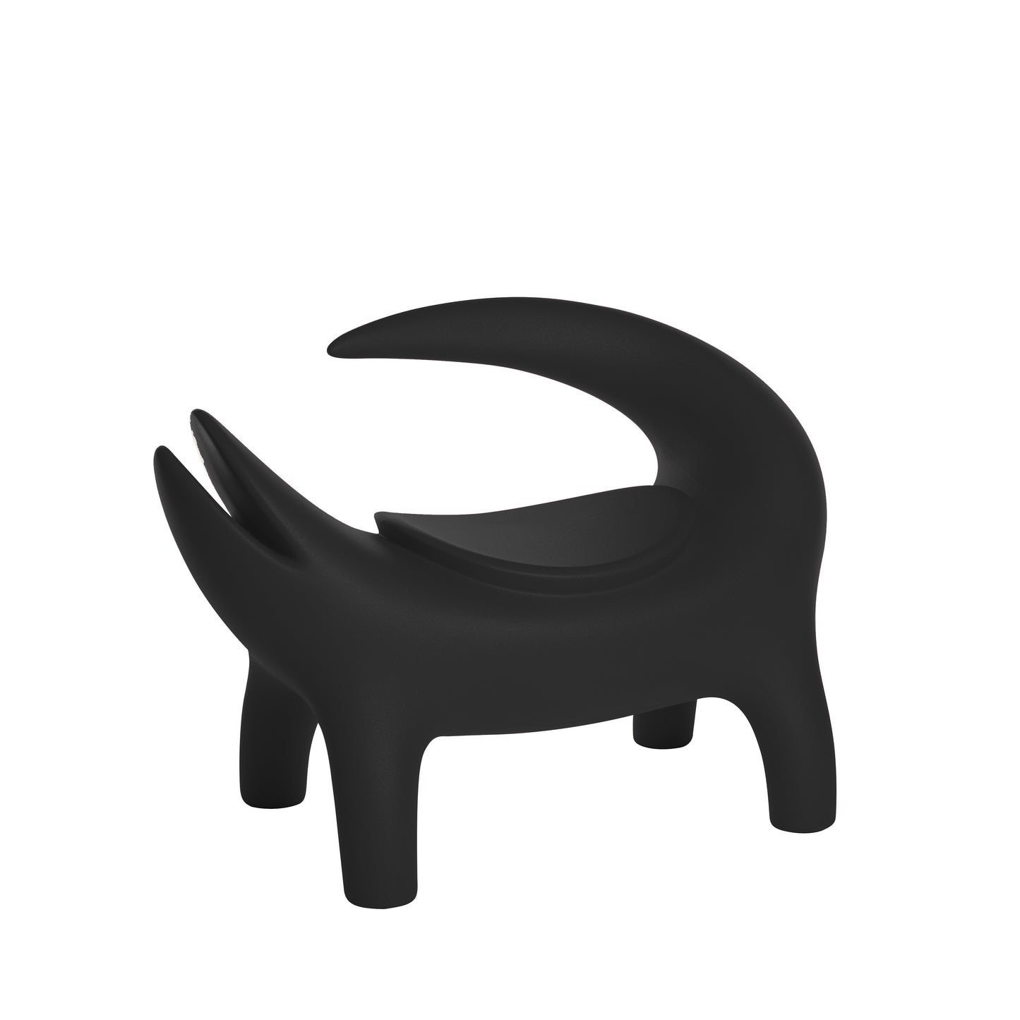Kroko poltrona lounge outdoor Slide jet black nero