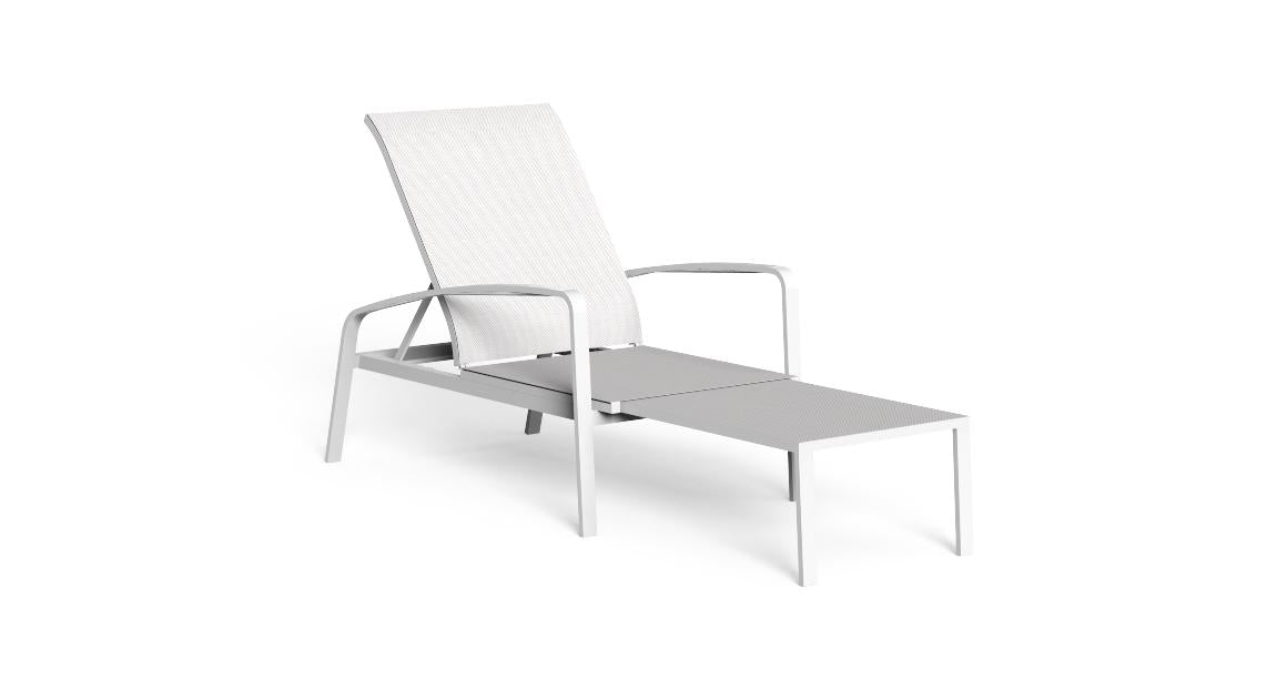Lady Lettino Reclinabile Talenti Bianco Genco Outdoor