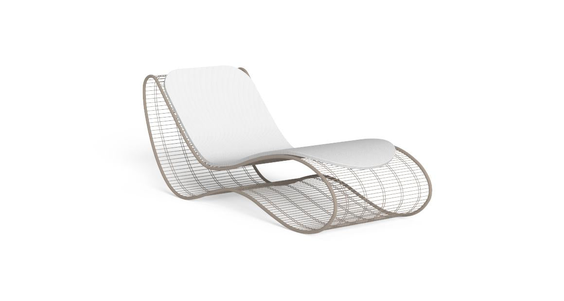 Lettino Relax Breez Talenti bianco tortora