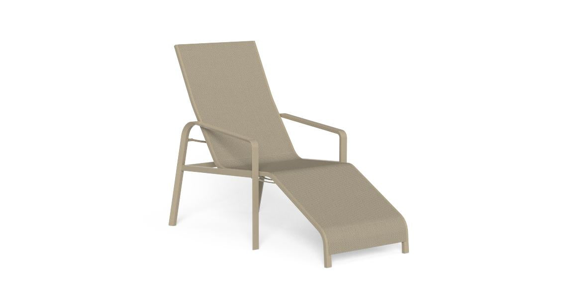 Sdraio reclinabile in alluminio Milo Talenti Tortora Genco Outdoor