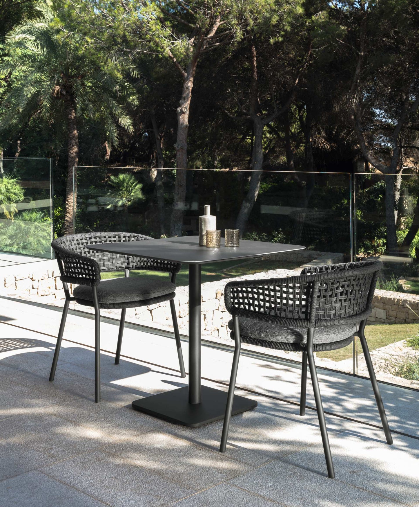 Moon Alu contract in alluminio da esterno Talenti nero antracite grigio scuro Genco Outdoor