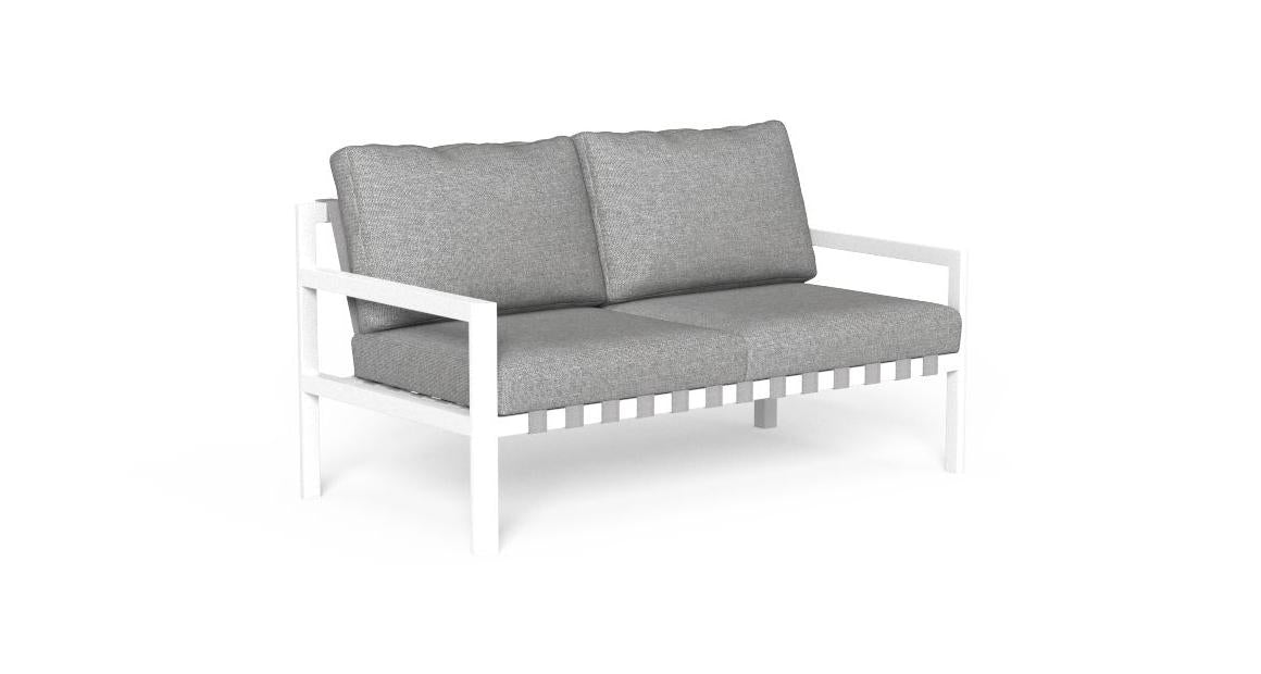 Nunù divano 2 posti Talenti Bianco - Grigio Chiaro Genco Outdoor