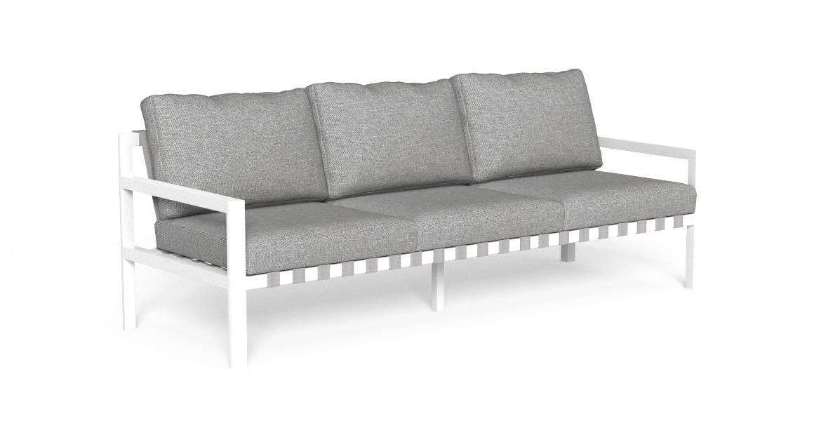 Nunù Divano 3 posti Talenti Bianco - Grigio Chiaro Genco Outdoor