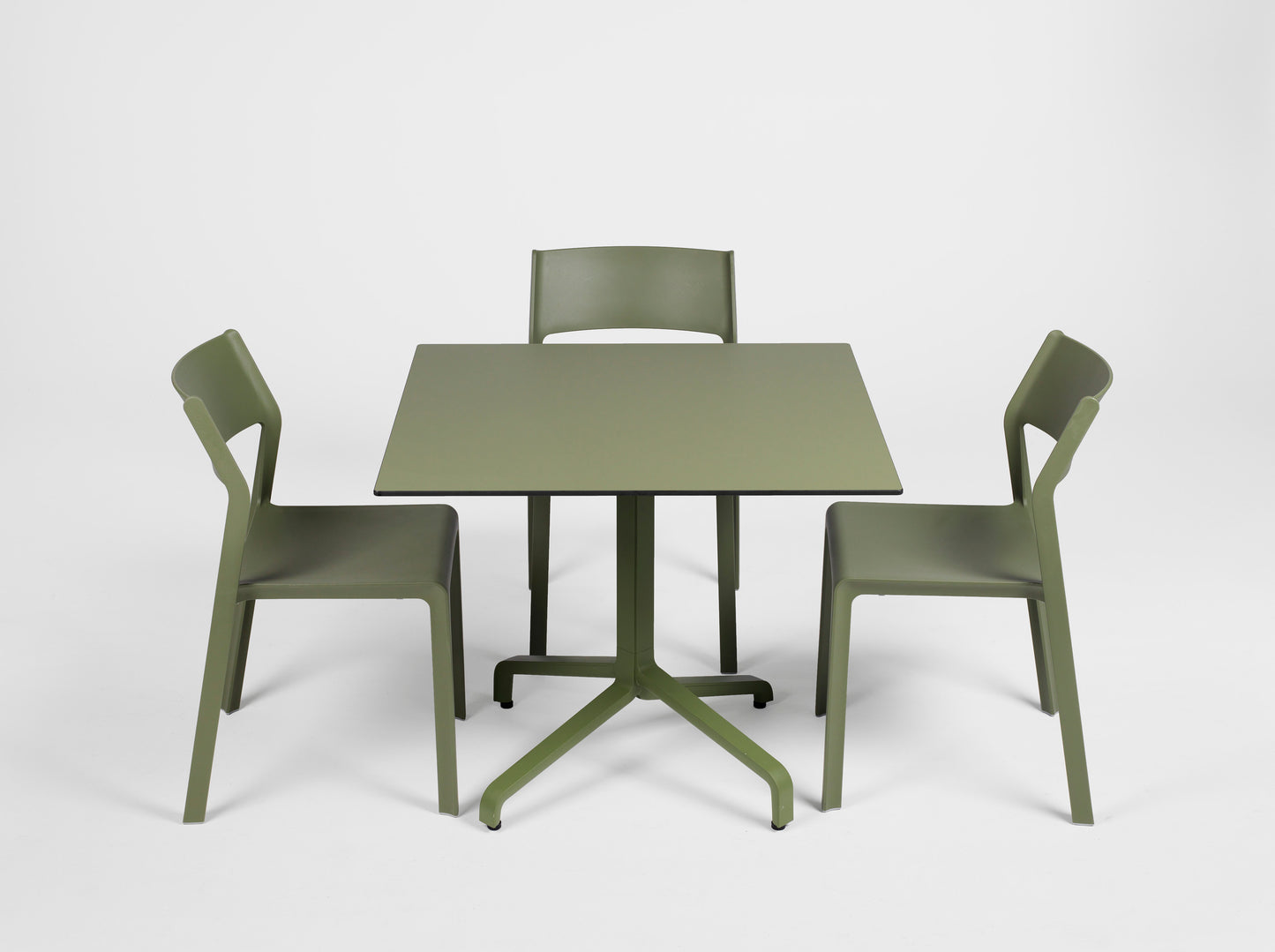 Sedia in resina da esterno Trill Bistrot Agave Basamento Frasca Piano HPL Nardi Genco Outdoor