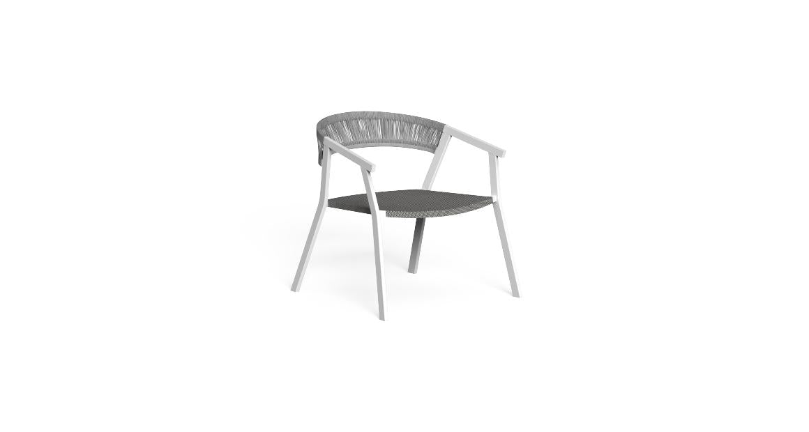Poltrona Living Key Talenti da esterno Bianco Silver black