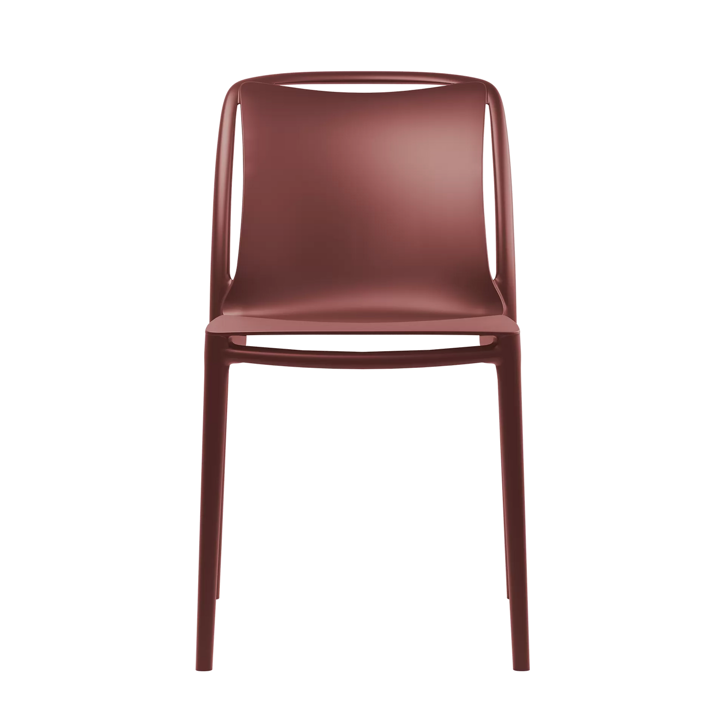 Sedia in resina da esterno Velair rosso marsala