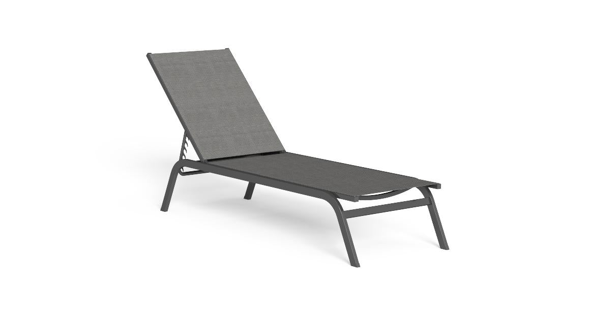 Step lettino in alluminio Talenti charcoal antracite