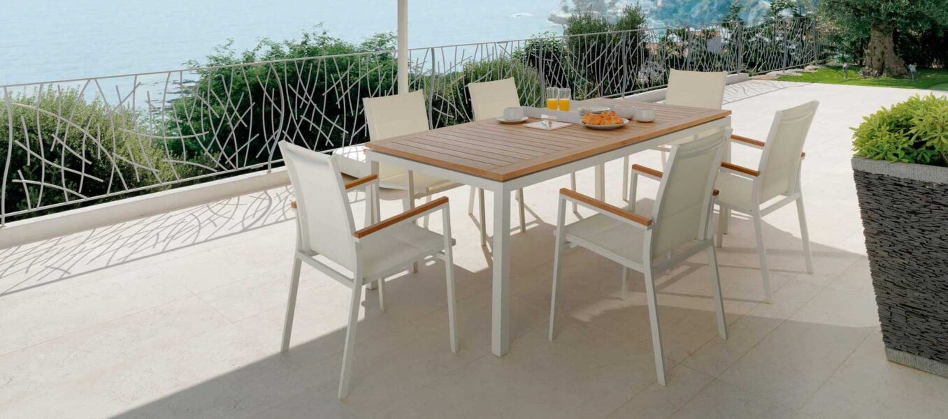 Timber Tavolo Pranzo Estendibile 156/214 Talenti Genco Outdoor