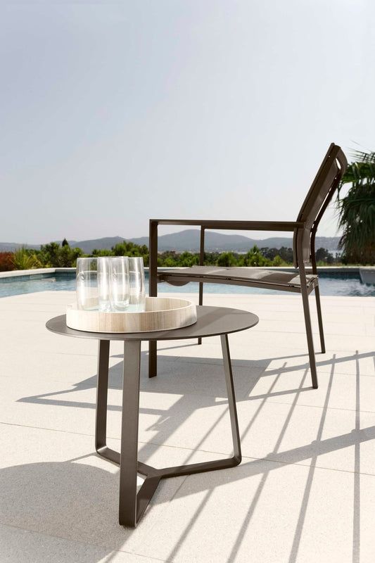 Touch poltrona tavolino da esterno Talenti grigio tortora