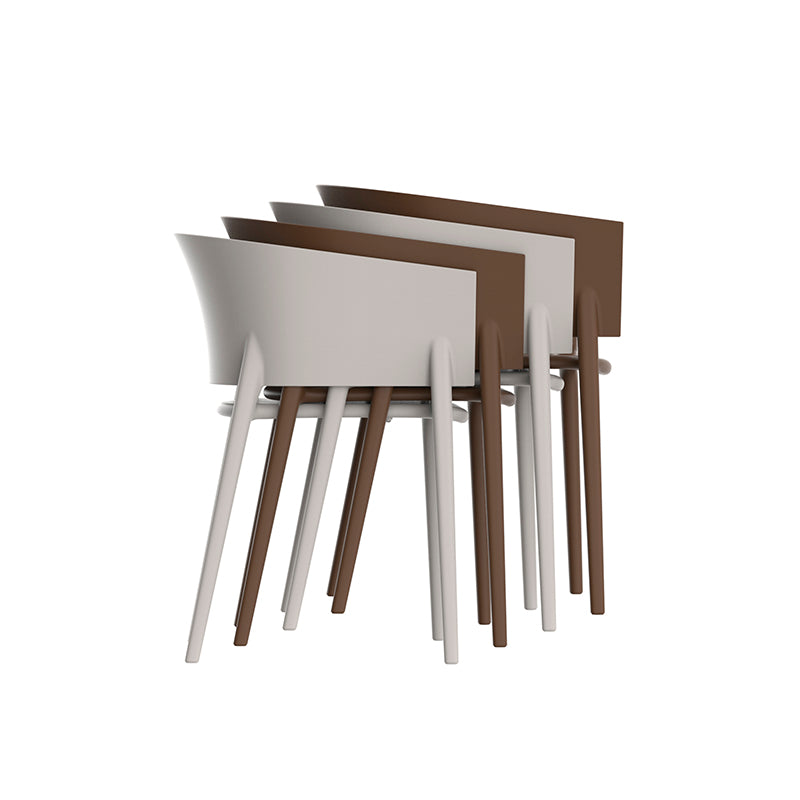 Sedia pranzo con braccioli in resina Africa Vondom Genco Outdoor