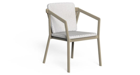 Nova Poltrona Pranzo Talenti Tortora - Bianco/Beige Genco Outdoor