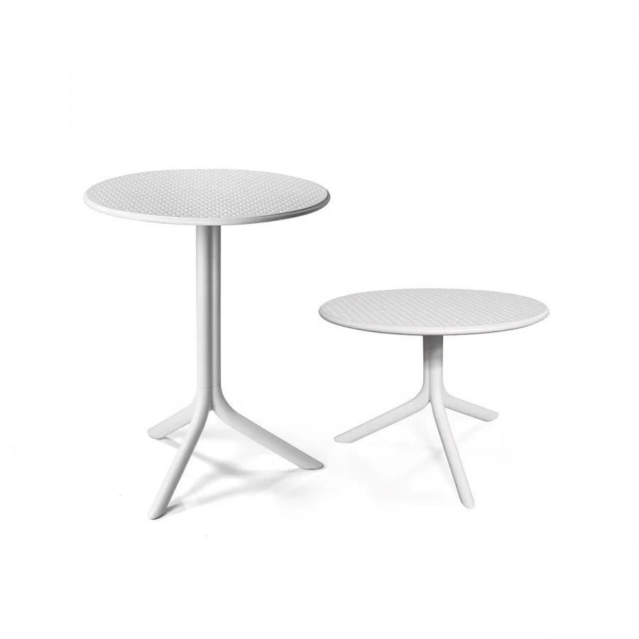 Tavolino Step due altezze Nardi Bianco Genco Outdoor