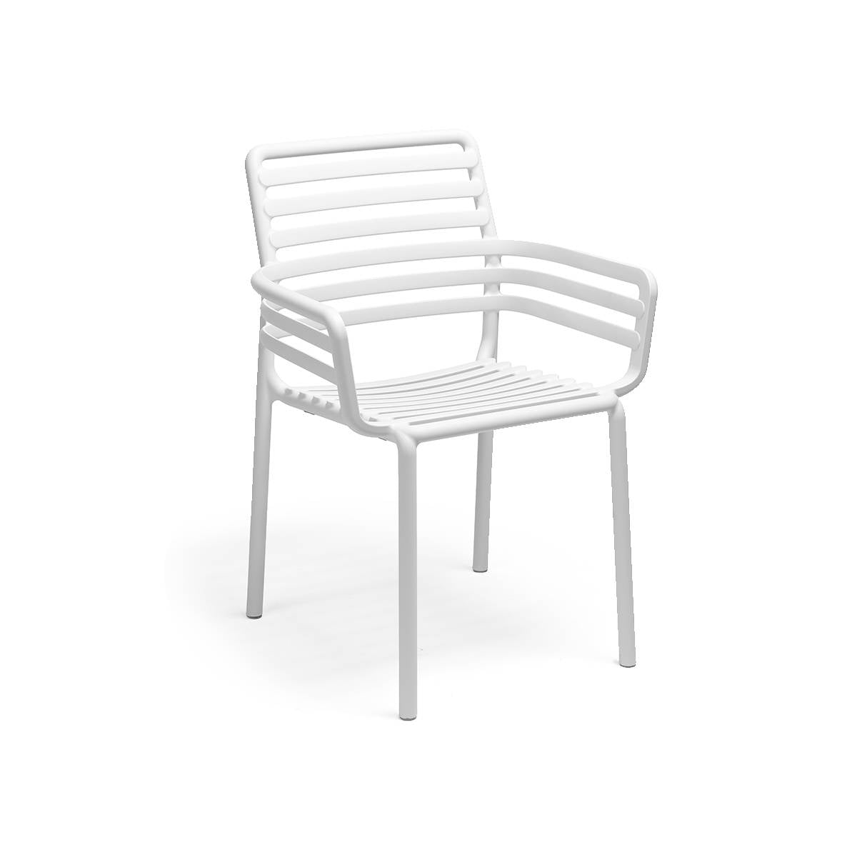 Sedia in resina con braccioli Doga Armchair Nardi Bianco Genco Outdoor