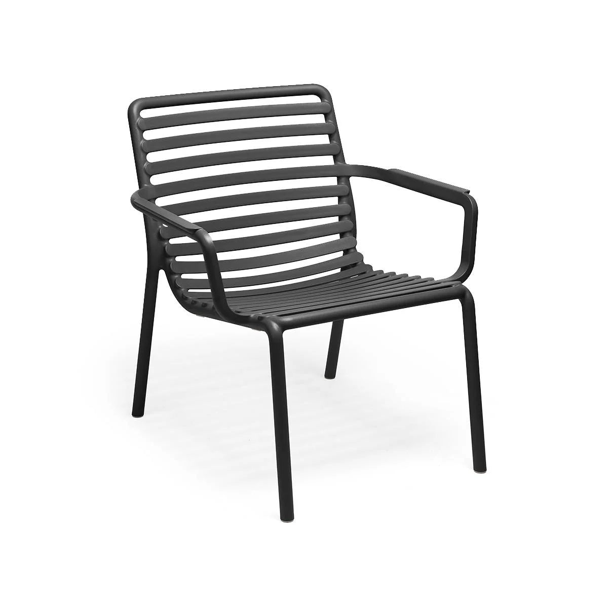 sedia doga relax outdoor antracite nero nardi
