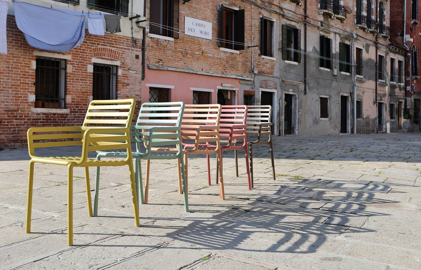 Sedia in resina con braccioli Doga Armchair Nardi Genco Outdoor