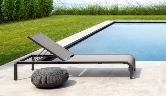 Lettino in alluminio impilabile Milo Talenti Genco Outdoor