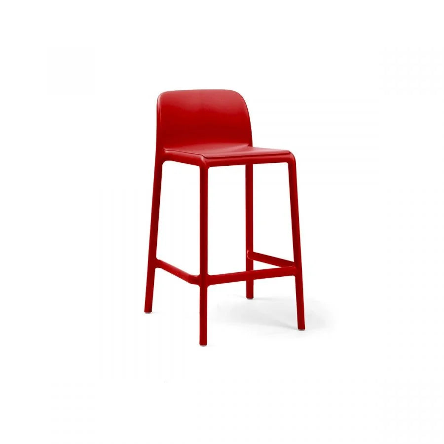 Faro Mini sgabello in resina Nardi Rosso Genco Outdoor