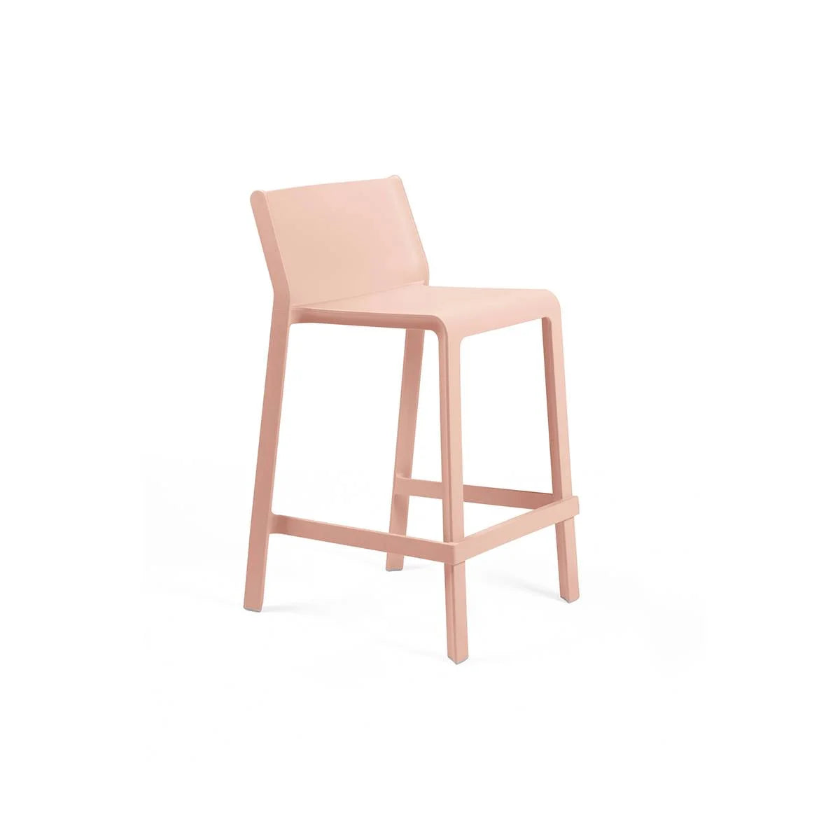 Trill Stool Mini sgabello in resina Nardi Rosa Boquet Genco Outdoor