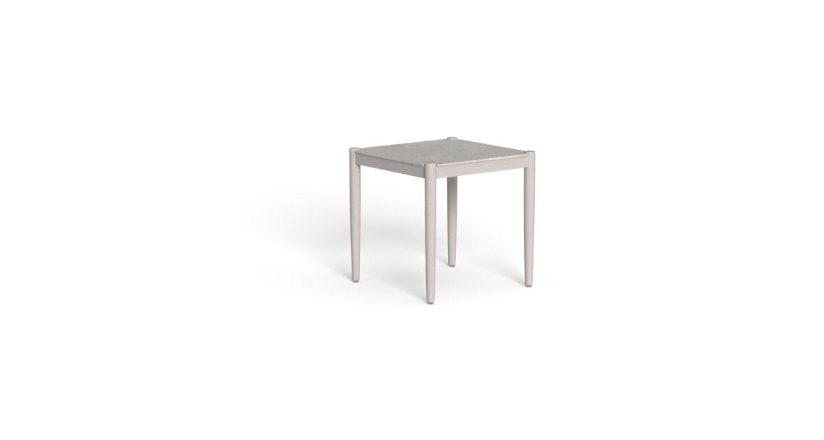 tavolino dolcevita alu bianco side table