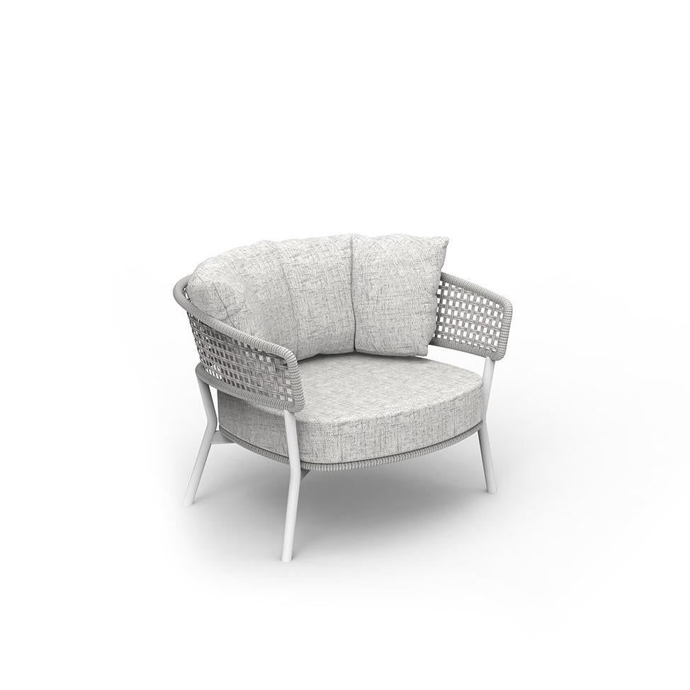 Moon Alu poltrona in alluminio Talenti Bianco Genco Outdoor