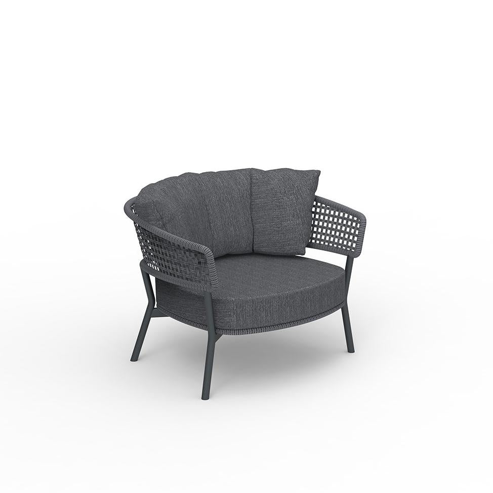 Moon Alu poltrona in alluminio Talenti Grigio Antracite Genco Outdoor