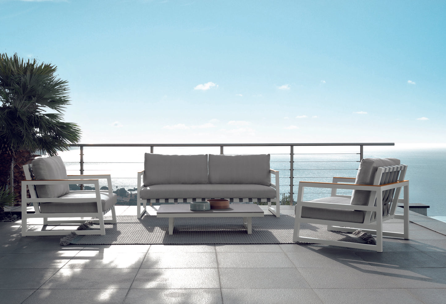 Alabama poltrona living in alluminio Talenti Genco Outdoor