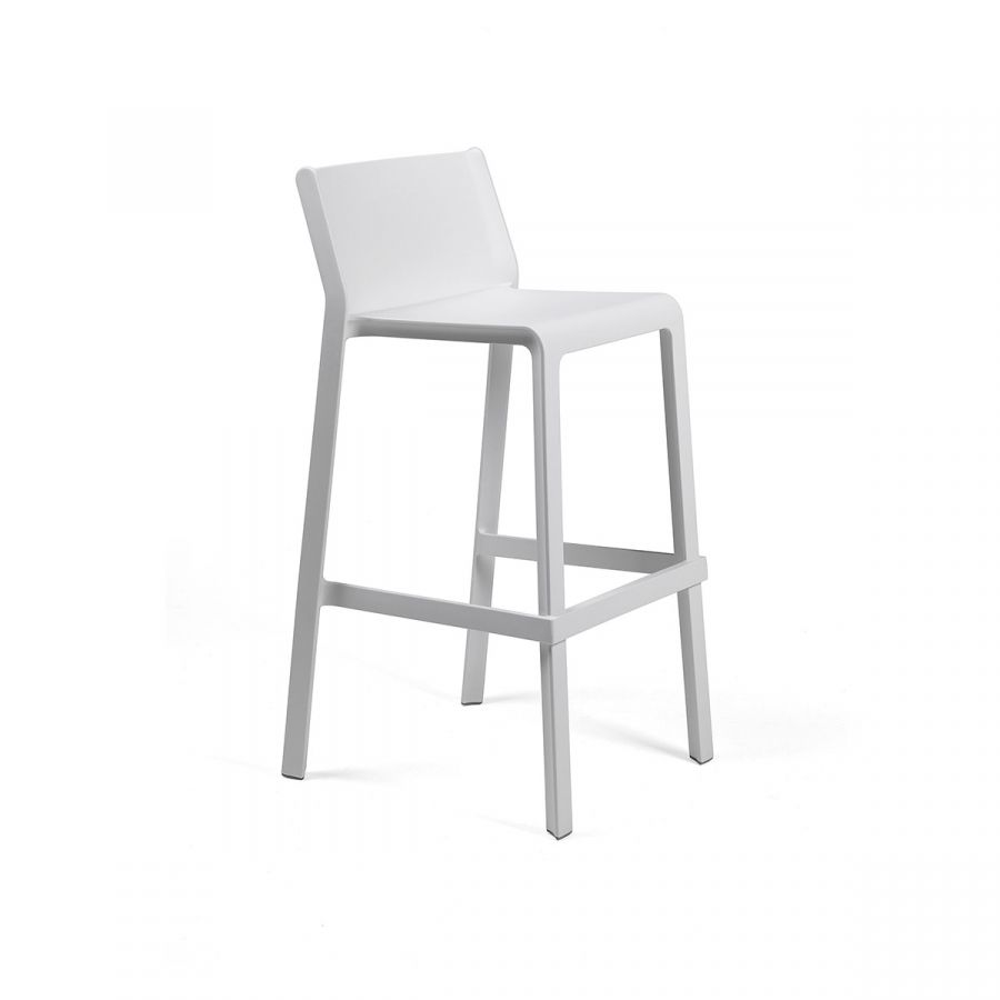 Trill Stool sgabello in resina Nardi Bianco Genco Outdoor