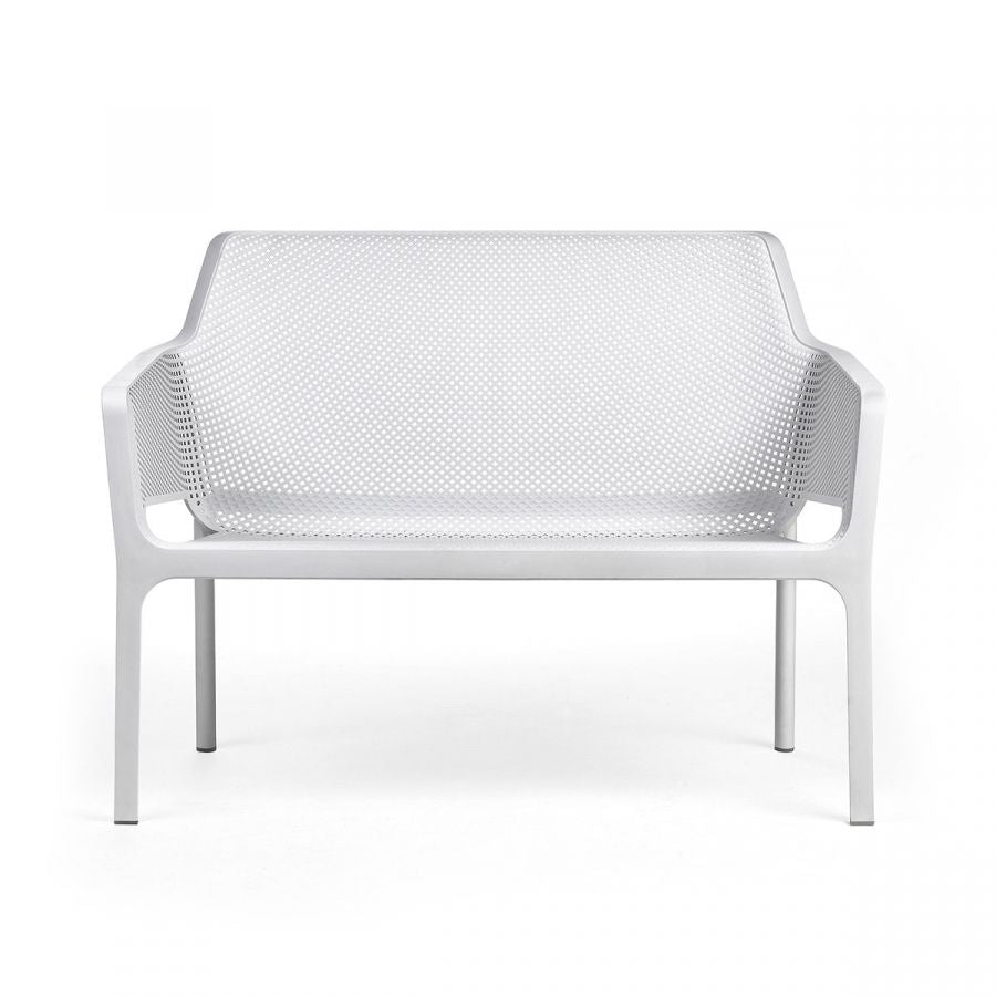 Net Bench panca in resina Nardi bianco Genco Outdoor